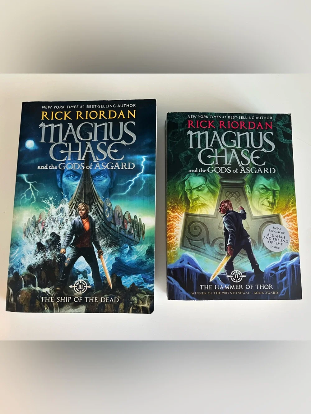 Rick Riordan Magnus Chase Gods of Asgard The Hammer of Thor The Ship of the Dead